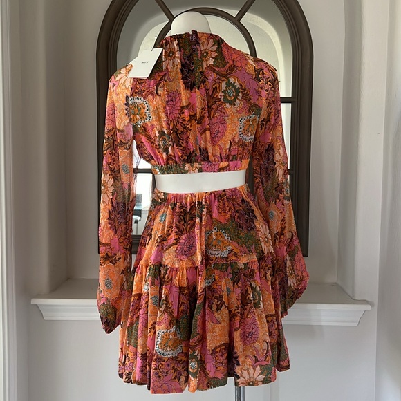 A.L.C. Izzy Silk Fit &Flare Cutout Dress, Size 4 New w/Tag Retail $695 SOLD OUT! - Picture 10 of 14